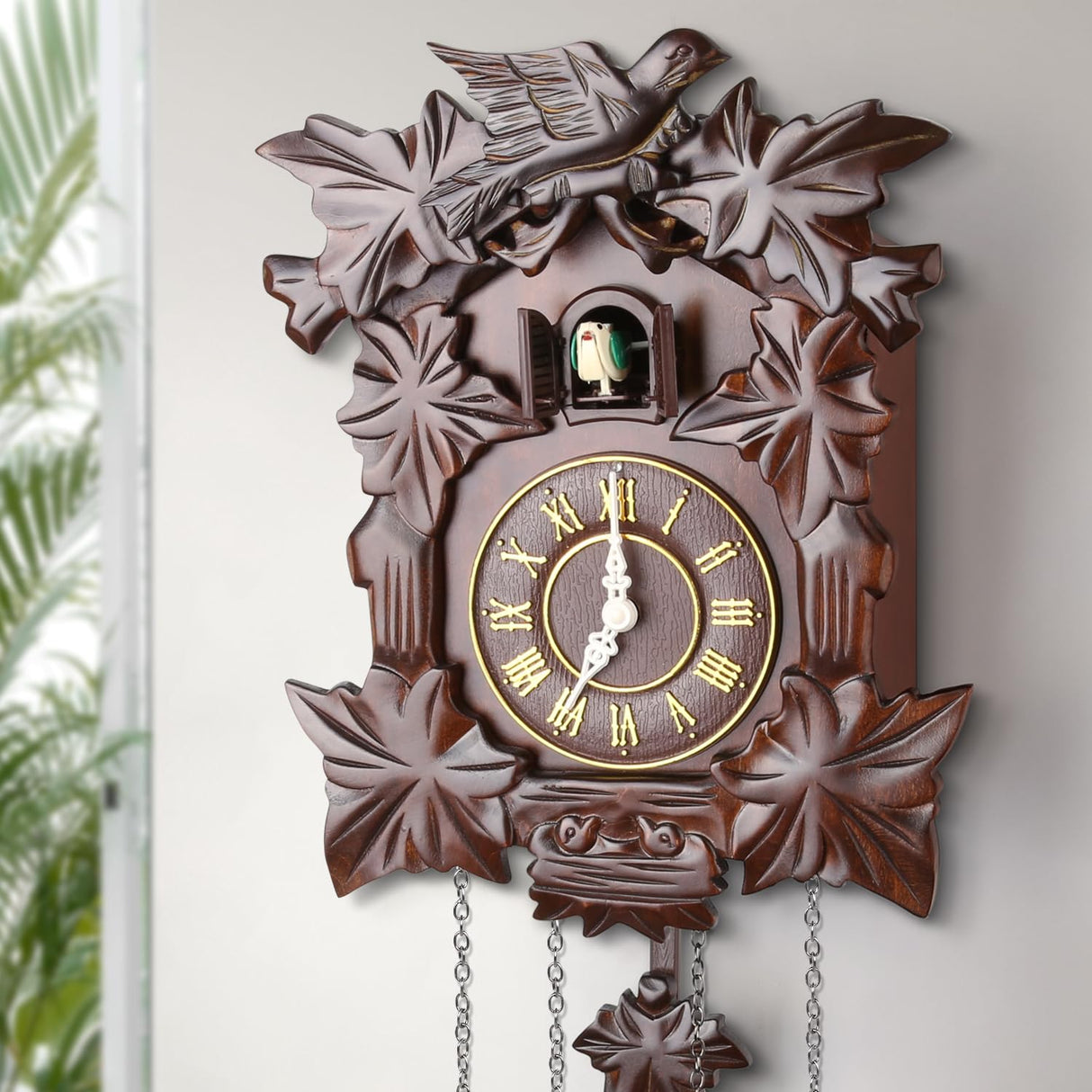 Kendal Handcrafted Wood Cuckoo Clock MX313 Kendal
