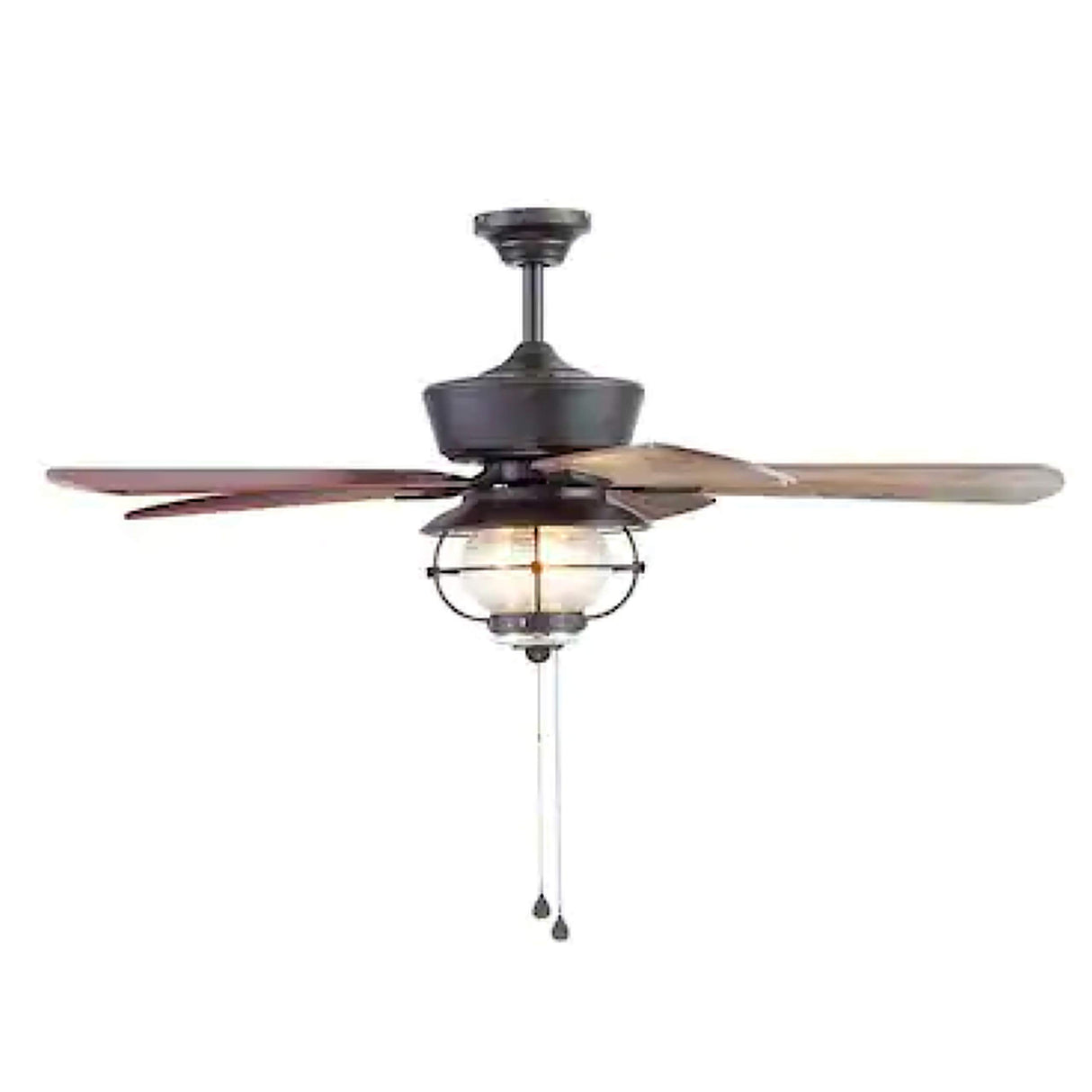 Harbor Breeze Merrimack II 52-in Matte Bronze LED Indoor/Outdoor Ceiling Fan with Light Kit (5-Blade) Harbor Breeze