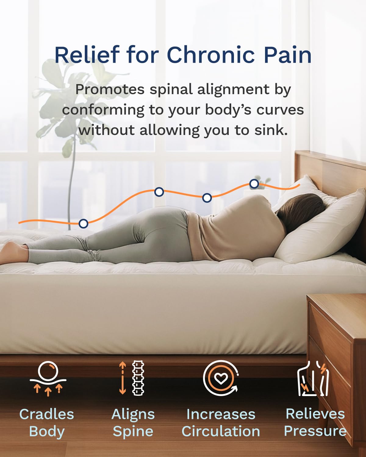 ViscoSoft 2-Inch Memory Foam Mattress Topper King – Reflex Cooling Gel Pad with Removable Washable Cover – CertiPUR-US & Oeko-TEX Certified ViscoSoft