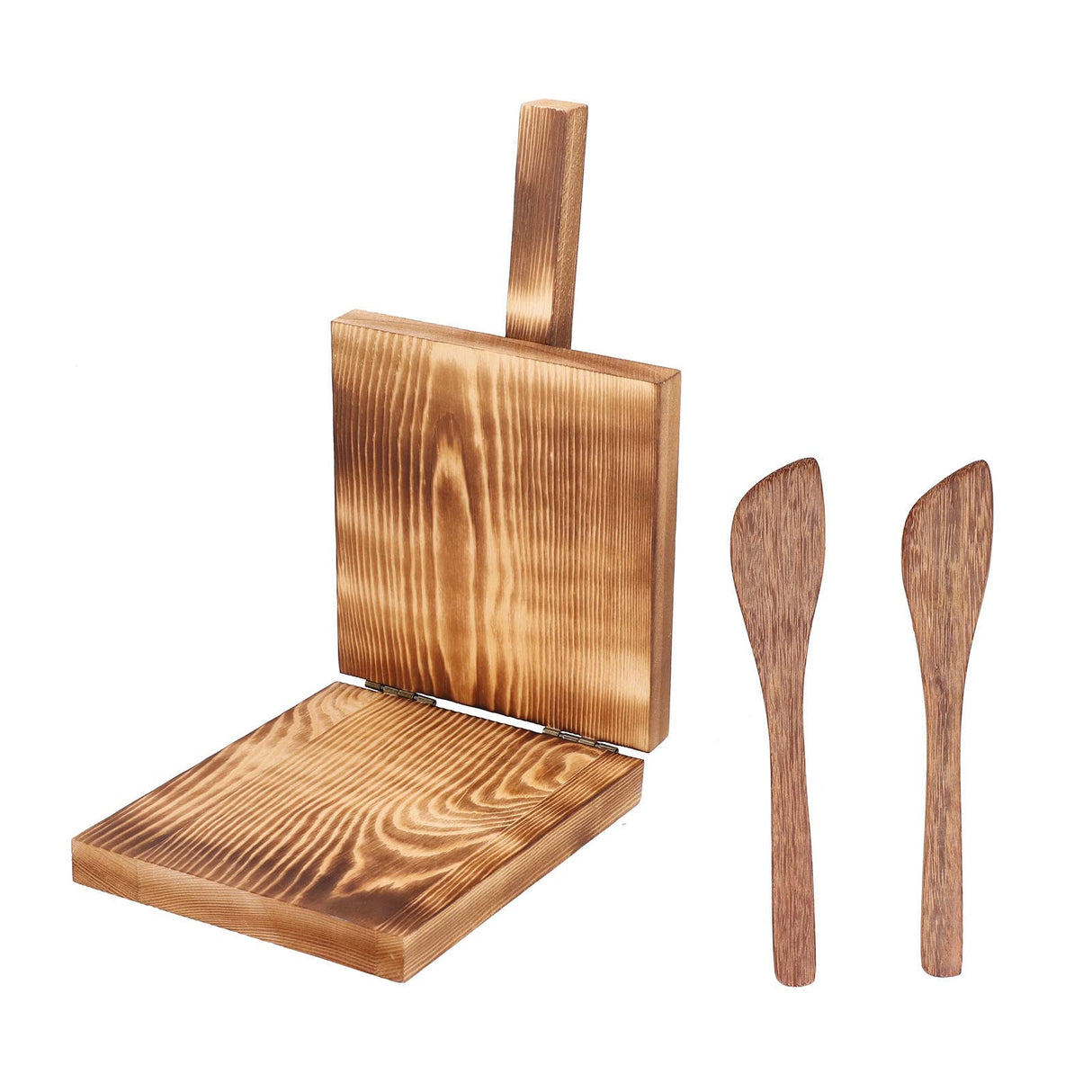Restokki Tortilla Press Wood Multifunction Nonslip Wooden Handle Fine Workmanship Dough Pressing Tool Restokki