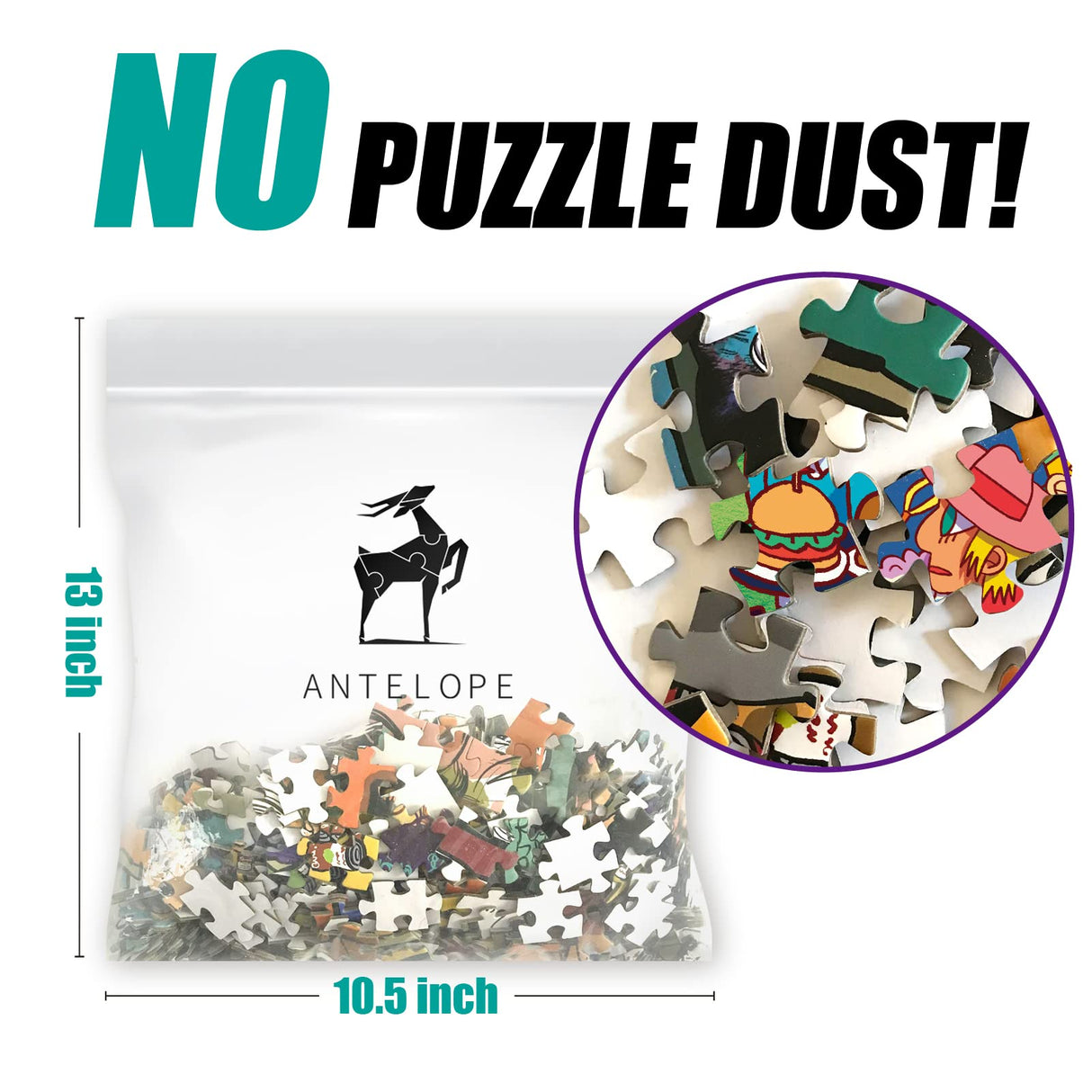 Antelope - 1000 Piece Puzzle for Adults, Drive-in Movie Jigsaw Puzzles 1000 Pieces - 1000 Pieces High Resolution, Matte Finish, Smooth Edging, No Dust Puzzle ANTELOPE