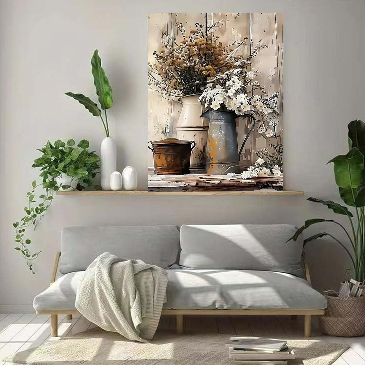 WUDWL Paint by Numbers for Adults and Kids, Painting by Number Kits On Canvas, Number Artist Paint by Number Kit Funny Flower Without Frame DIY Oil Painting Acrylic Paints, Home Wall Decor, 12x16in WUDWL