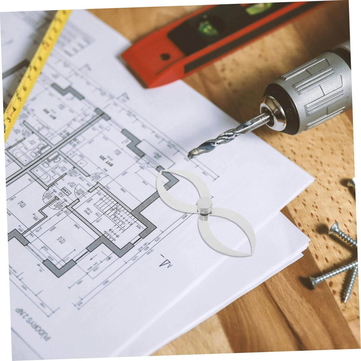 Hemobllo Double Ended Woodturning Calipers Stainless Steel Thickness Gauge for Accurate Measurement of Inner Outer Essential Tool for Woodworking Projects Hemobllo