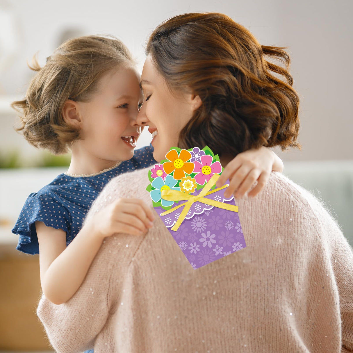 Pasimy 24 Sets Card Making Kits DIY Handmade Greeting Card Kits for Kids with Flowers Stickers Envelopes Ribbon for Preschool Primary School Kids Classroom Mother's Day Make Your Own Crafts Gifts Pasimy