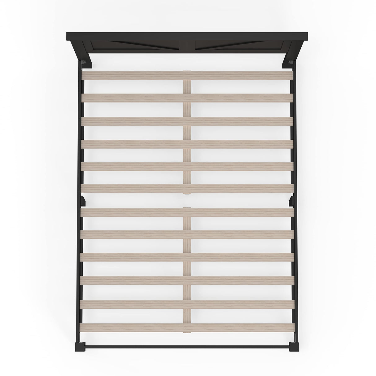 Glenwillow Home Farmhouse Solid Wood Platform Bed in Queen - Ebony (Black) Glenwillow Home