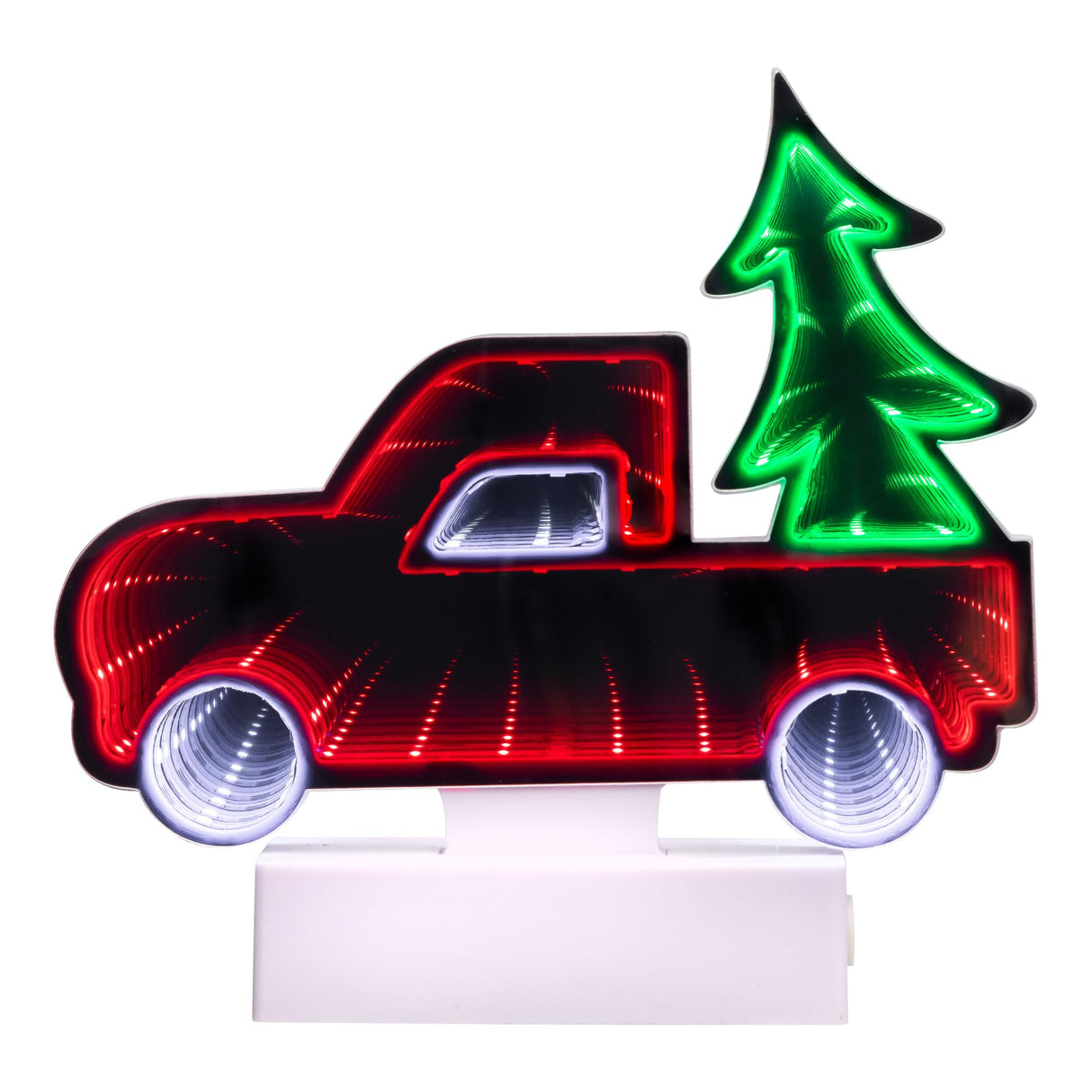 Northlight LED 3D Truck Christmas Infinity Mirror - 7.25" Northlight