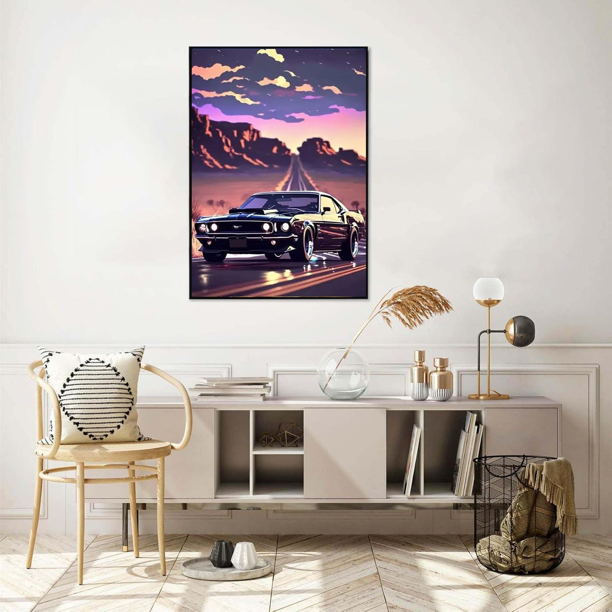 Euibziy Diaomnd Painting Kits for Adults DIY 5D Round Full Drill Car Diamond Art Adult Diamond Painting Very Suitable for Home Leisure and Wall Decoration 11.8x15.7inch Euibziy