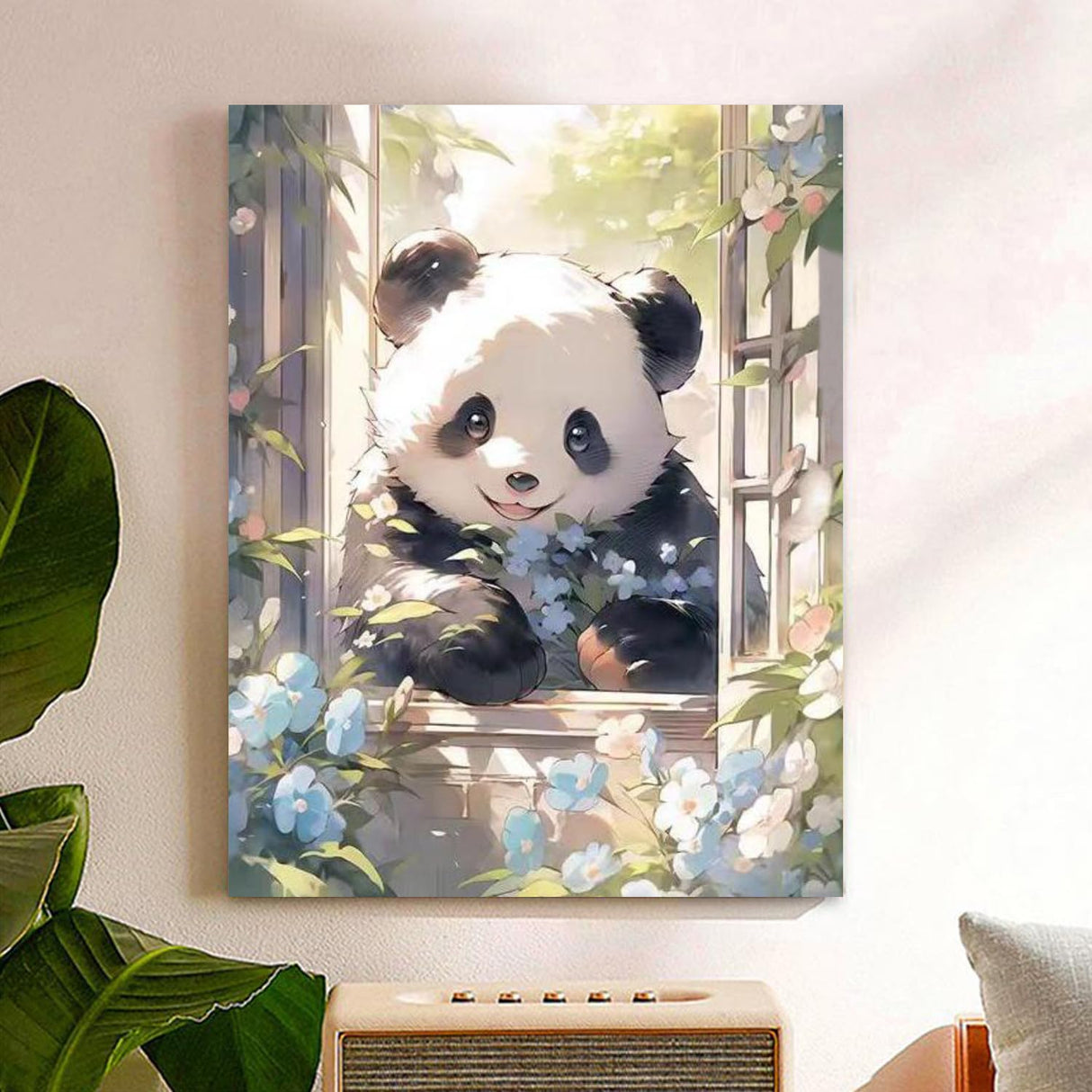 Reivworl Panda Paint by Numbers Kit for Adults, Panda Paint by Number for Adults, Adult Paint by Number Kits for Gifts and Home Wall Decor 16x20Inch Reivworl