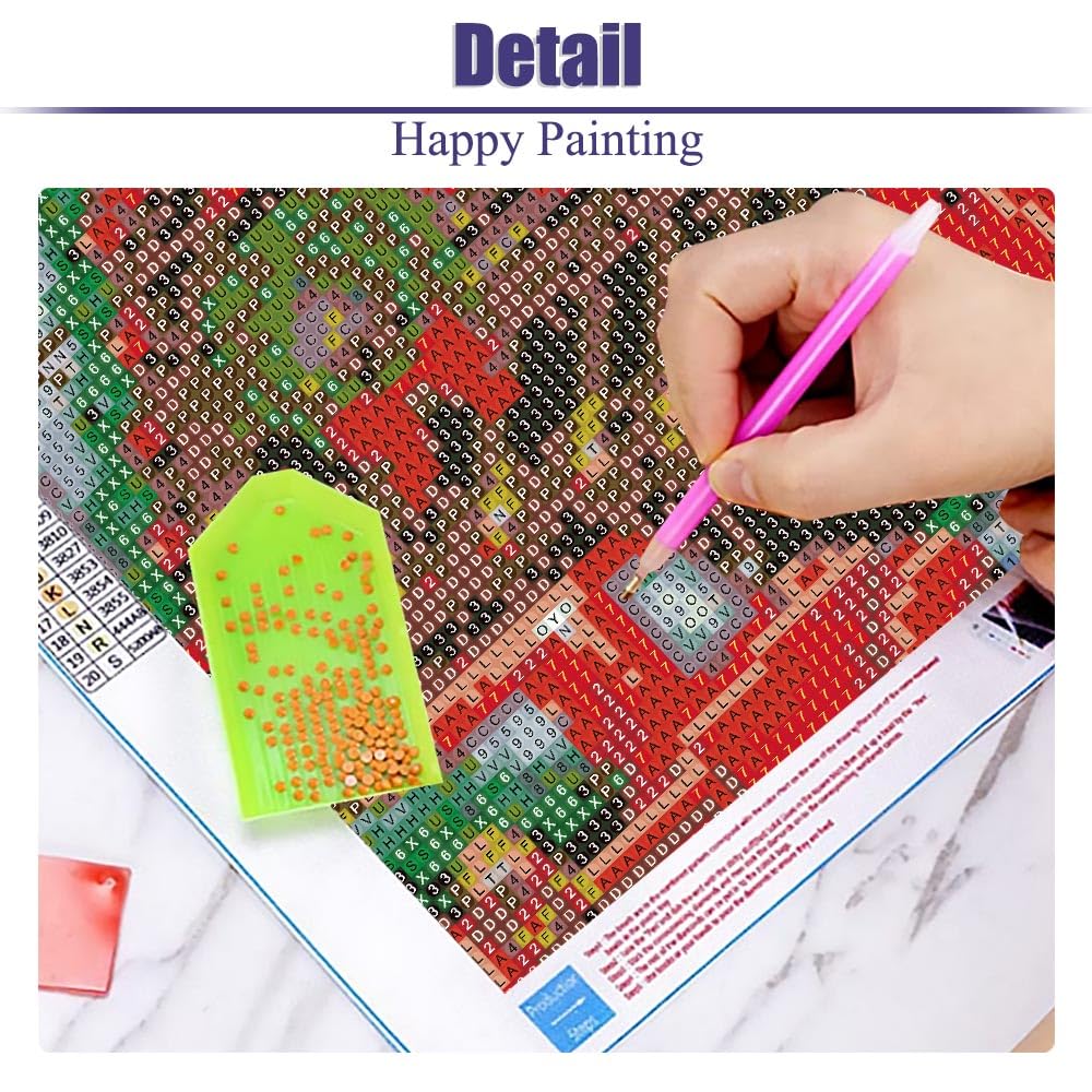 LWZAYS 5d Christmas Diamond Painting Kits, Diamond Art Kits for Adults Christmas Paint with Diamonds Gem Art,Full Drill Diamond Paintings Arts and Crafts for Home Decor(11.8 * 15.8 inch) LWZAYS