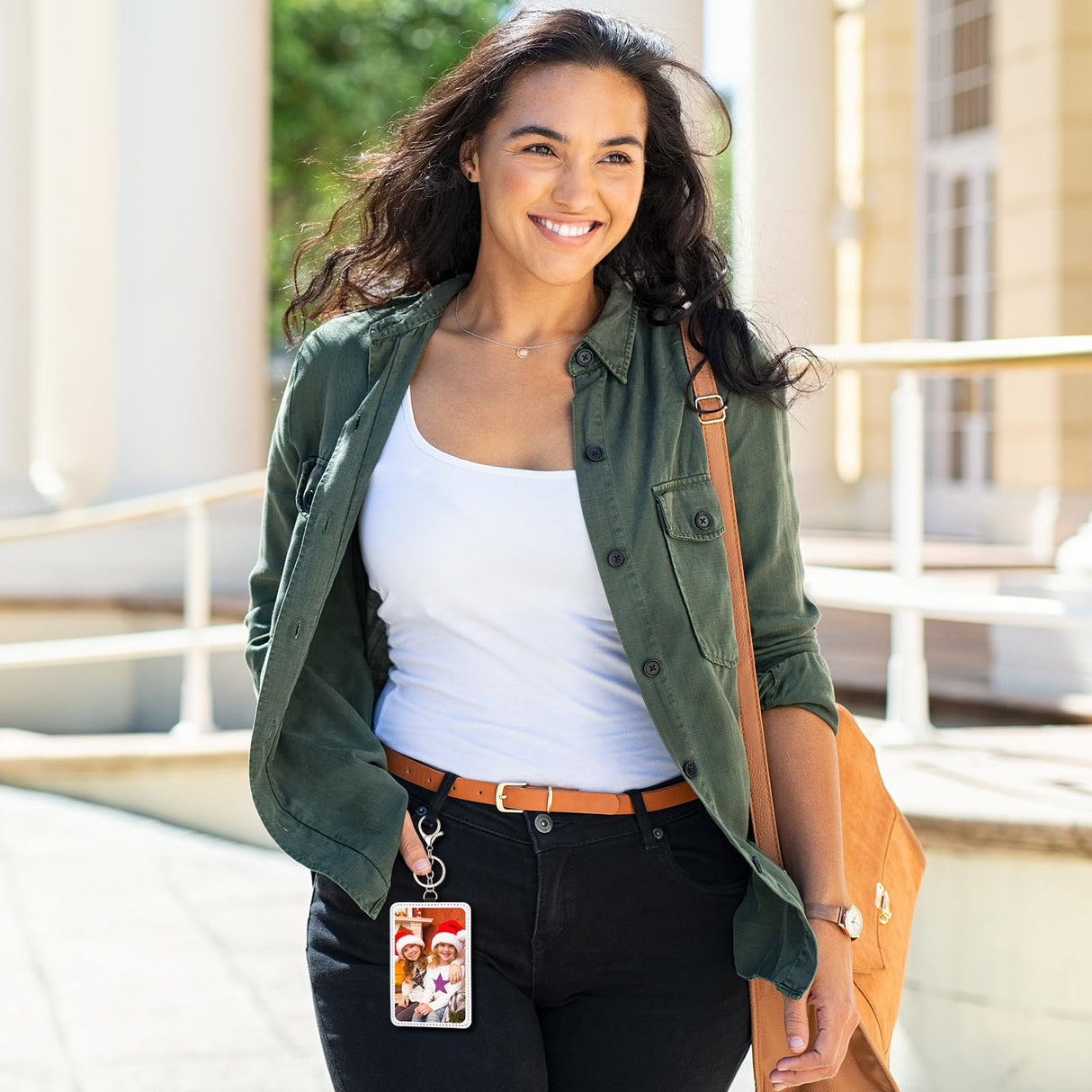 Eersida 12 Pcs Sublimation Work Card Holder Rectangle Portable Transportation Card Holder Leather Sublimation Badge Holders Printable Blank Card Carrier Case for Men Women Business Passport ID Card Eersida