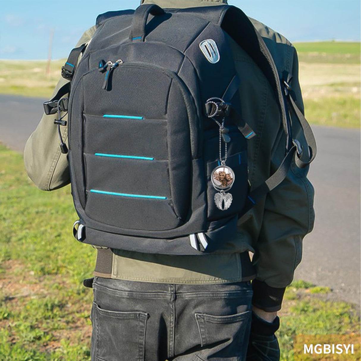 MGBISYI Sublimation Keychain Blanks,Sublimation Pendant Blanks,Angel Wings Ornament for Printing Pendant Jewelry Making, Gifts for Women (12 Sets) MGBISYI