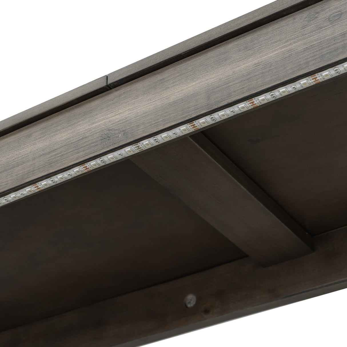 Quarte Twin Size Murphy Bed with LED Light,can be Folded into a Cabinet, Hidden Wall Bed Cabinet for Small Spaces Apartments Studio Dorms (A-Brown) Quarte