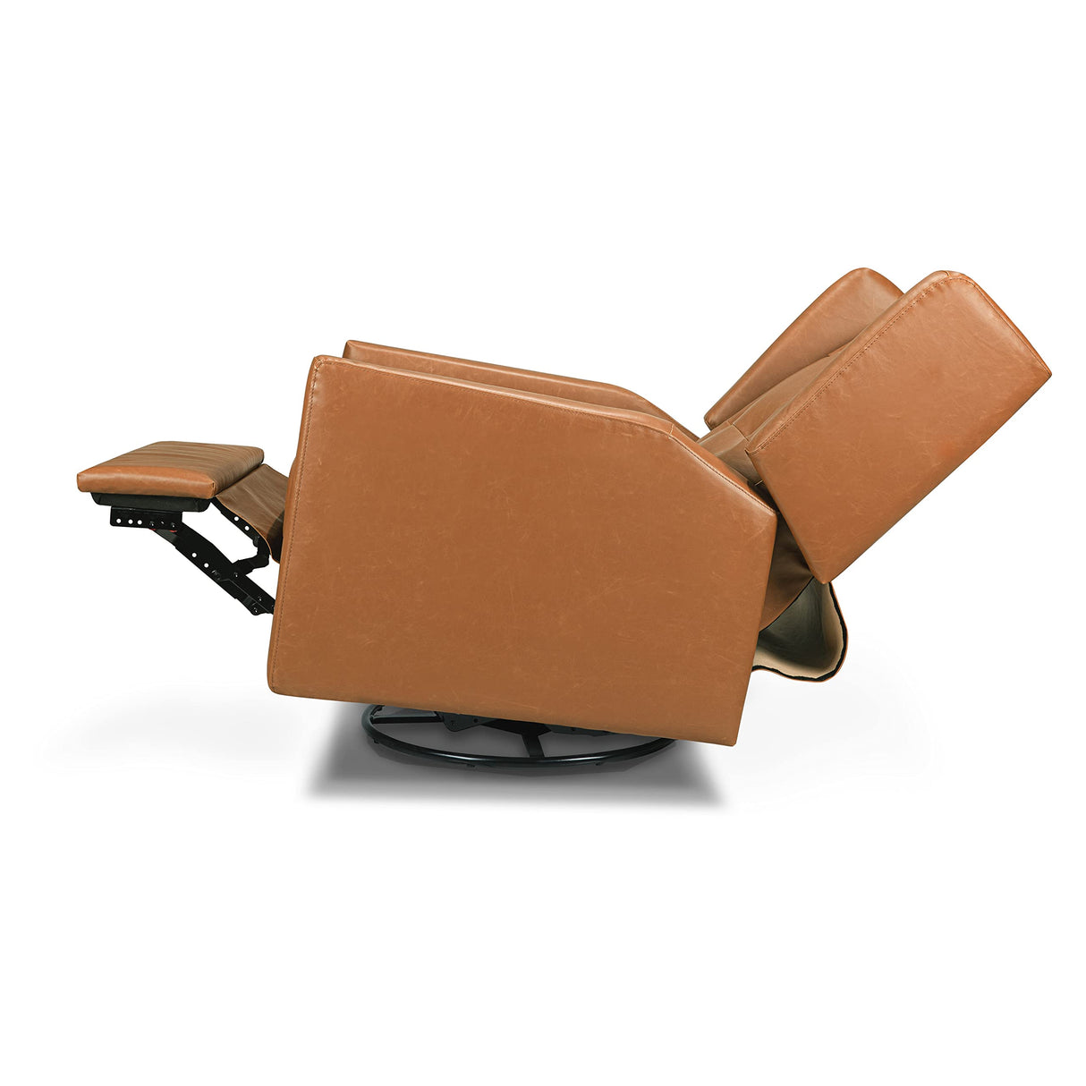 daVinci Maddox Glider Recliner Nursery Chair - GREENGUARD Gold & Certi-PUR US Certified - Ultra Cozy 360° Swivel Rocker Recliner - Versatile Glider Rocking Chair for Nursery & Living Room - Vegan Tan DaVinci