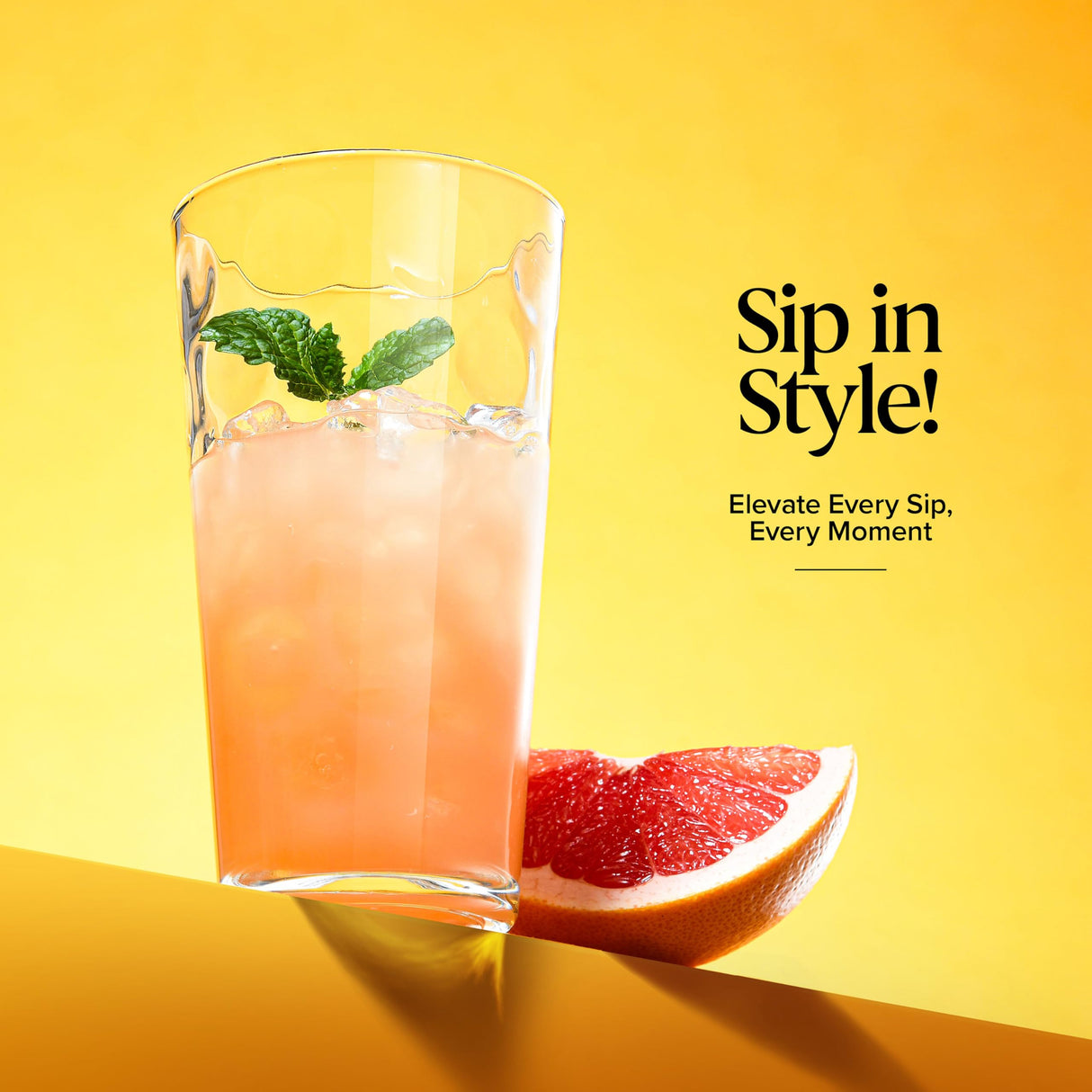 Highball Drinking Glasses Set of 10 Glass Cups by Home Essentials, 17 Oz. Glassware, for Water, Juice, Cocktails, Iced Tea Home Essentials & Beyond