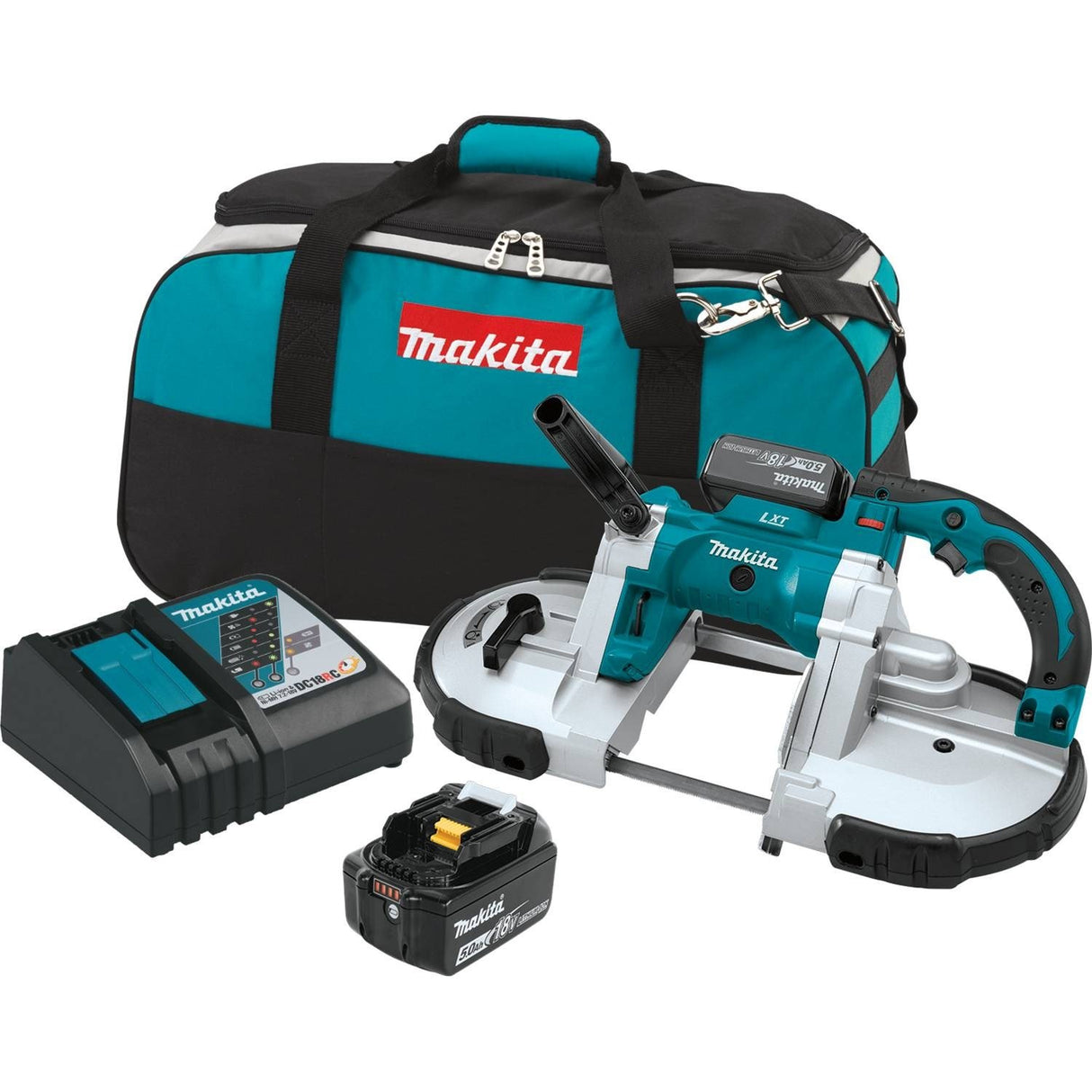 Makita XBP02TX 18V LXT Lithium-Ion Cordless Portable Band Saw Kit (5.0Ah), Makita