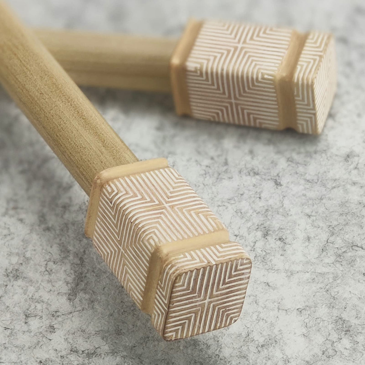 SKYPLUS LIVING Rustic Boho Style Single Curtain Rod Set with Carved Square Finial,72-144 inch, Standard Single Beige Drapery Rod for 1 Pack, 1 inch diameter, Adjustable Length SKYPLUS LIVING