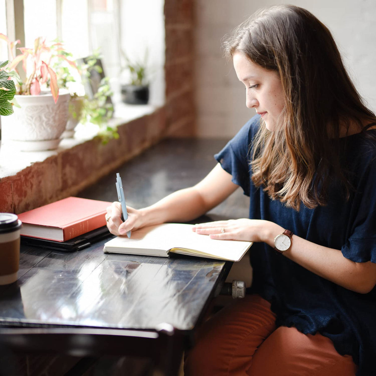 LINFANC 6 Pack Cute Gel Pens, Retractable Quick Dry Gel Ink Pen, Fine Point 0.5mm Black Ink Rolling Ball Gel Pens, Smooth Writing Aesthetic Pens for Home School Office Supplies LINFANC