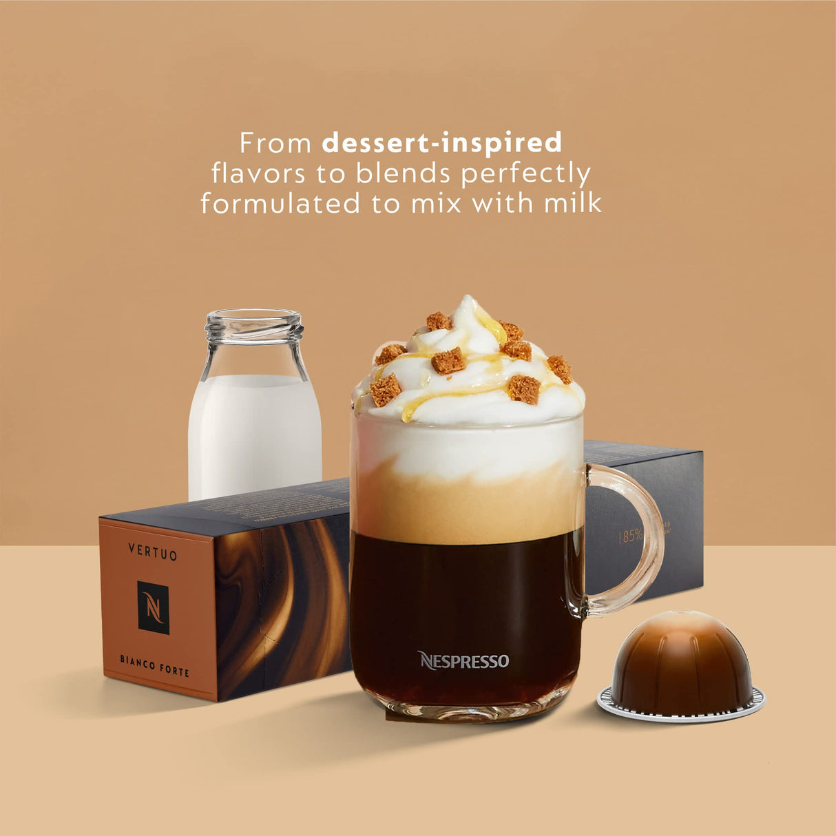 Nespresso Vertuo Pop+ Coffee and Espresso Machine by De'Longhi, Mango Yellow Nespresso