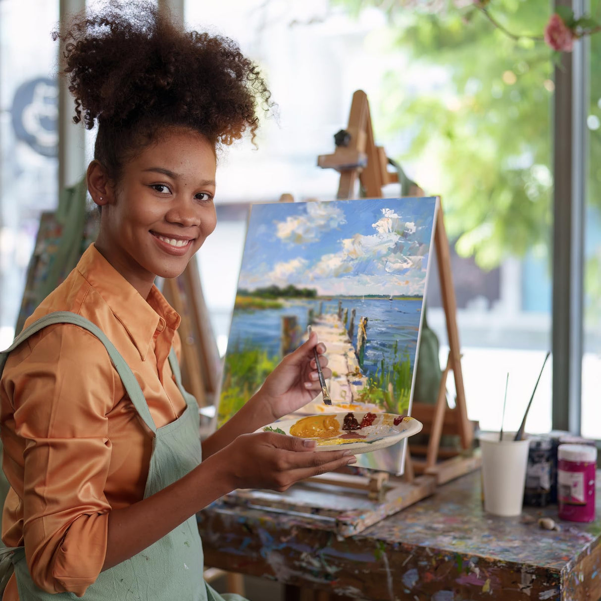 FIXWAL Canvas Boards for Painting 24pcs, with 8x10, 9x12, 11x14, 5x7 Canvases for Painting Art Paint Canvas Panels Gesso Primed Acid-Free Blank Canvas Boards Acrylics Oil Watercolor Paints Fixwal