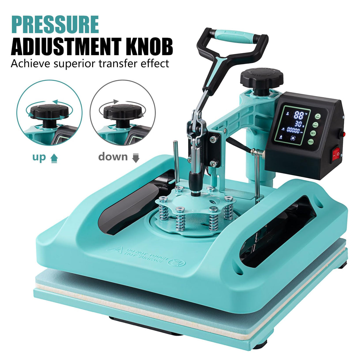 SmarketBuy Heat Press 15x15 Inch, 8 in 1 Heat Press Machine with 30 OZ Tumbler Attachment, Professional Sublimation Machine for T-Shirts, Hats, Tumblers Glass Cans Mugs and Plates SmarketBuy