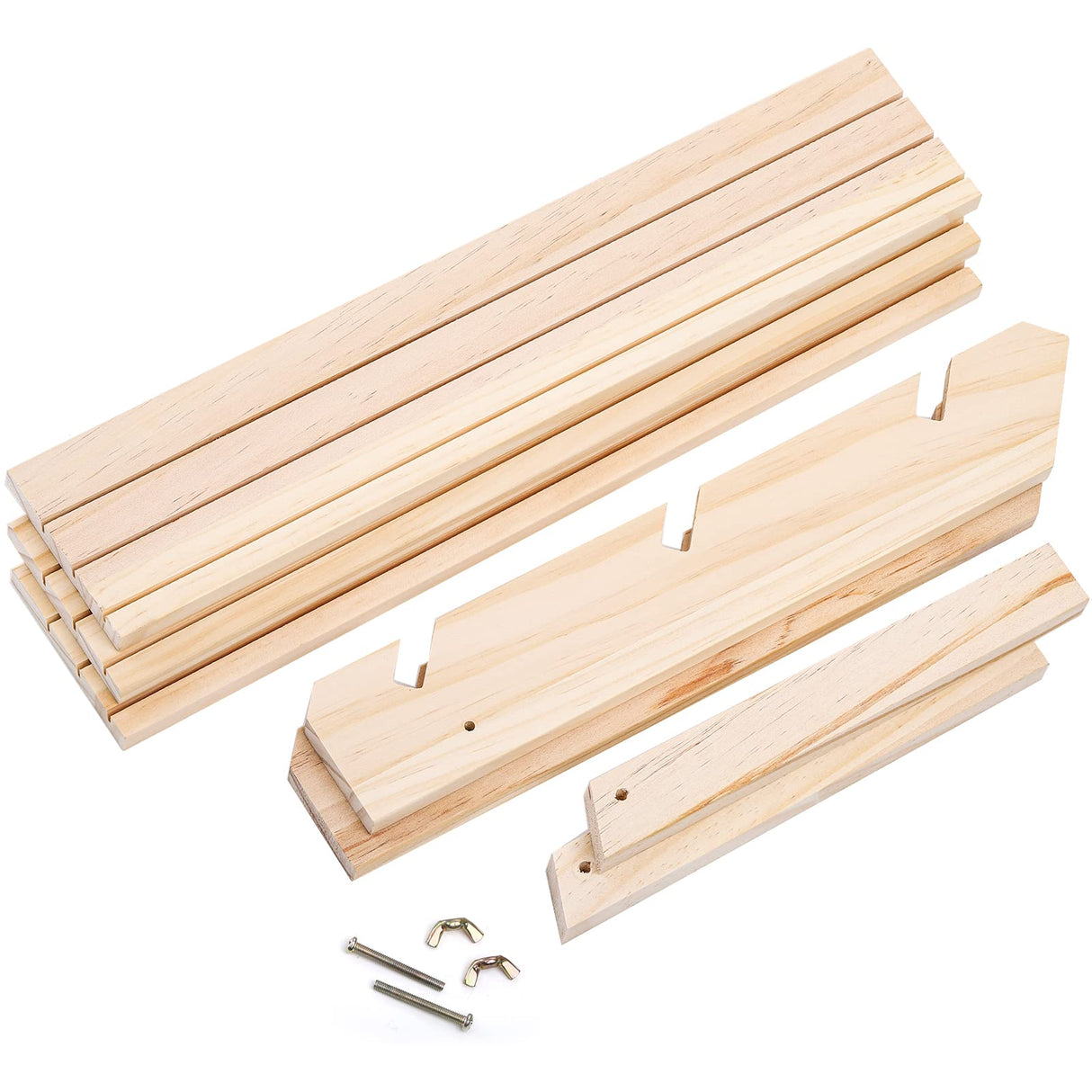 Coloch 3 Tier Wooden Cupcake Stand, Rustic Retail Display Riser Jewelry Holder Stand, for Cupcakes, Desserts, Brooch, Bracelet, Tabletop Jewelry Display, 15.8 x 9x 10.2 Inch Coloch