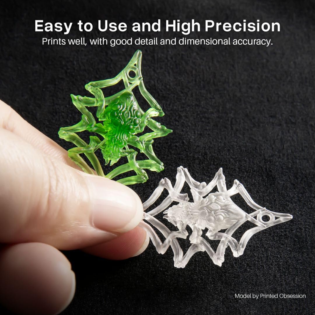 ELEGOO Standard Plant-Based 3D Printer Resin with Low Odor and High Precision, 405nm UV Curing Resin for Mars Saturn Jupiter MSLA DLP LCD 3D Printing - Black 2000g ELEGOO