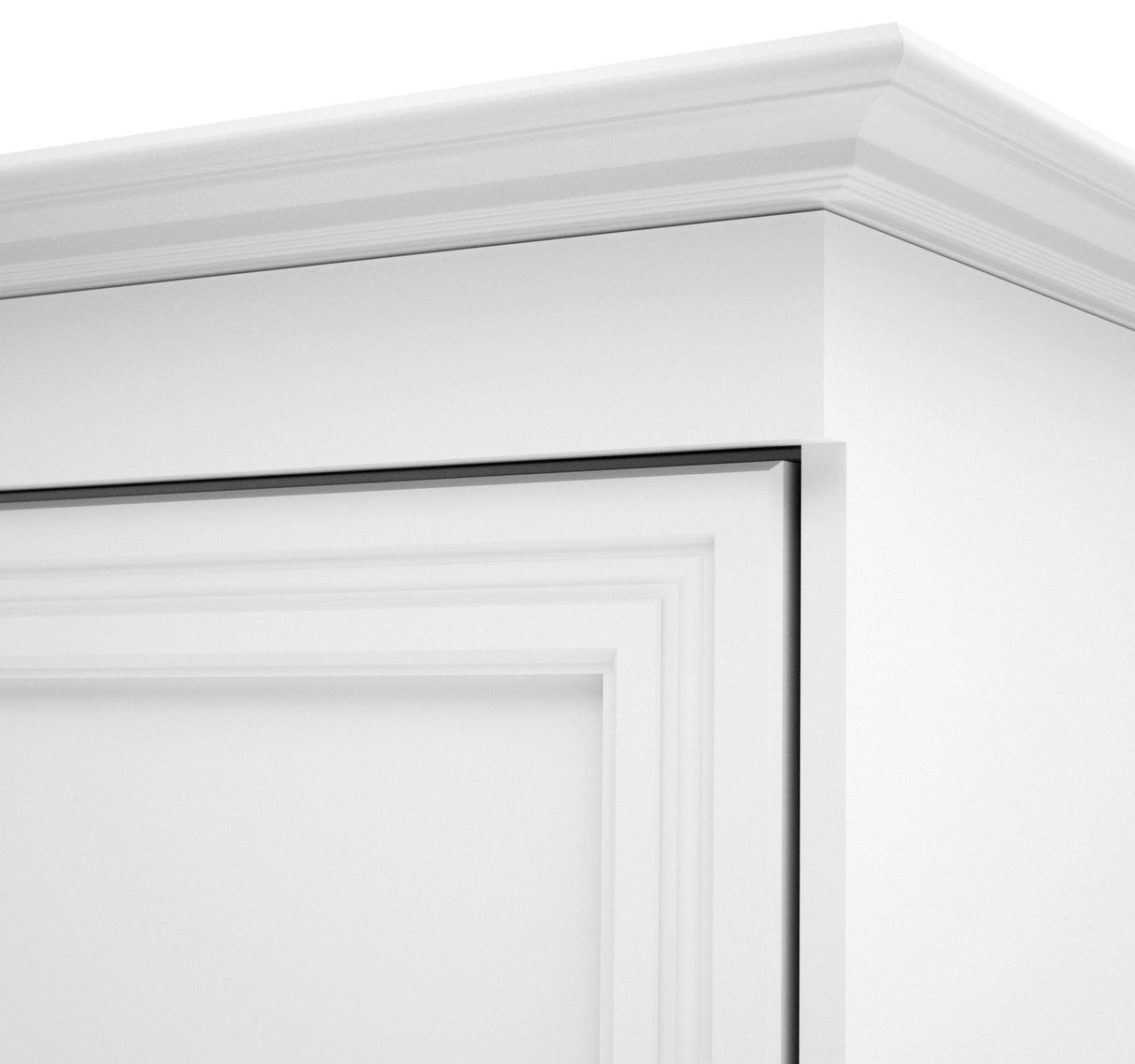 Bestar Versatile Queen Murphy Bed with 2 Shelving Units by White Bestar