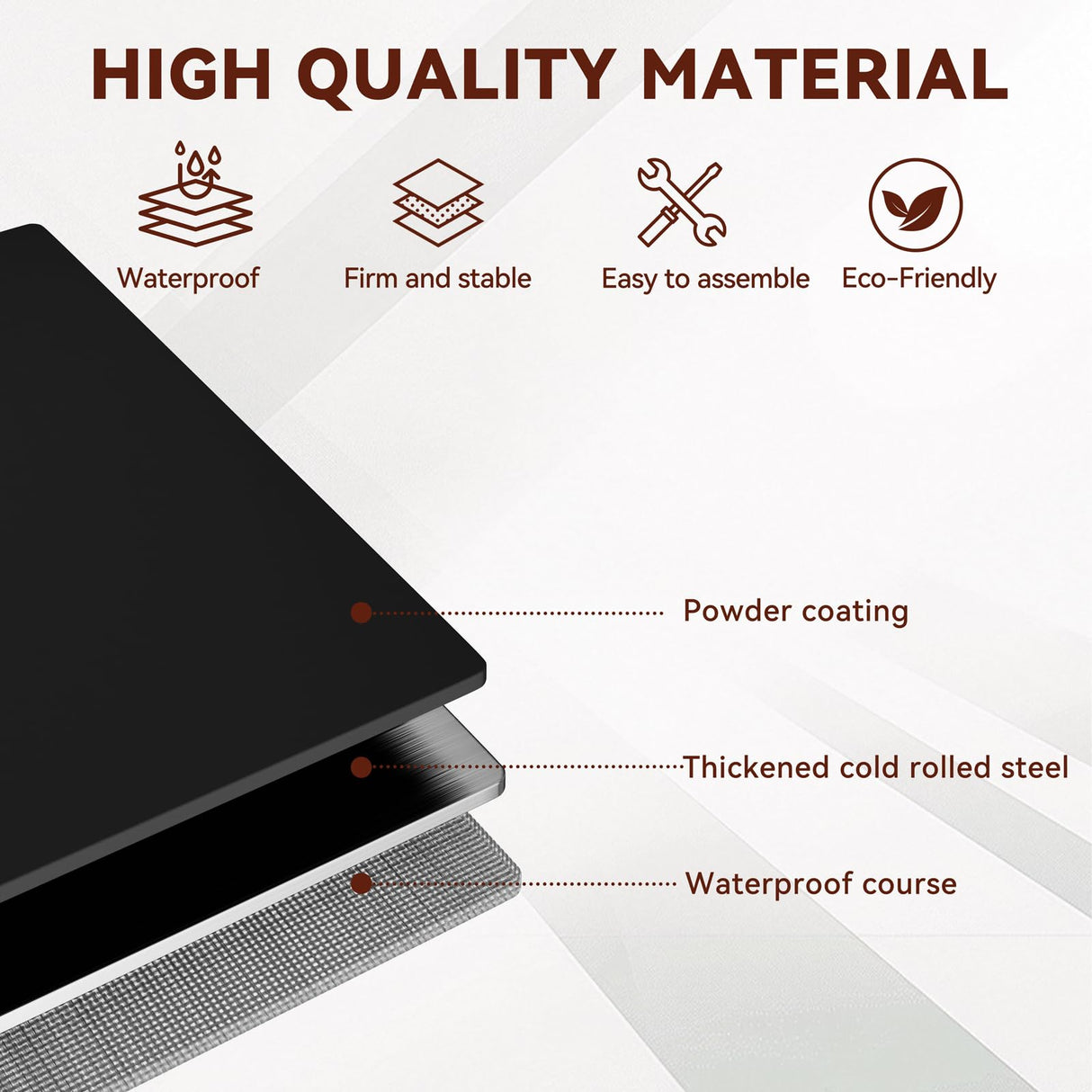 Kubohogar 71" Metal Display Cabinet with Glass Doors, Locking Curio Cabinets with 4 Adjustable Shelves, Glass Display Case for Collectibles, Metal Storage Cabinet Kubohogar