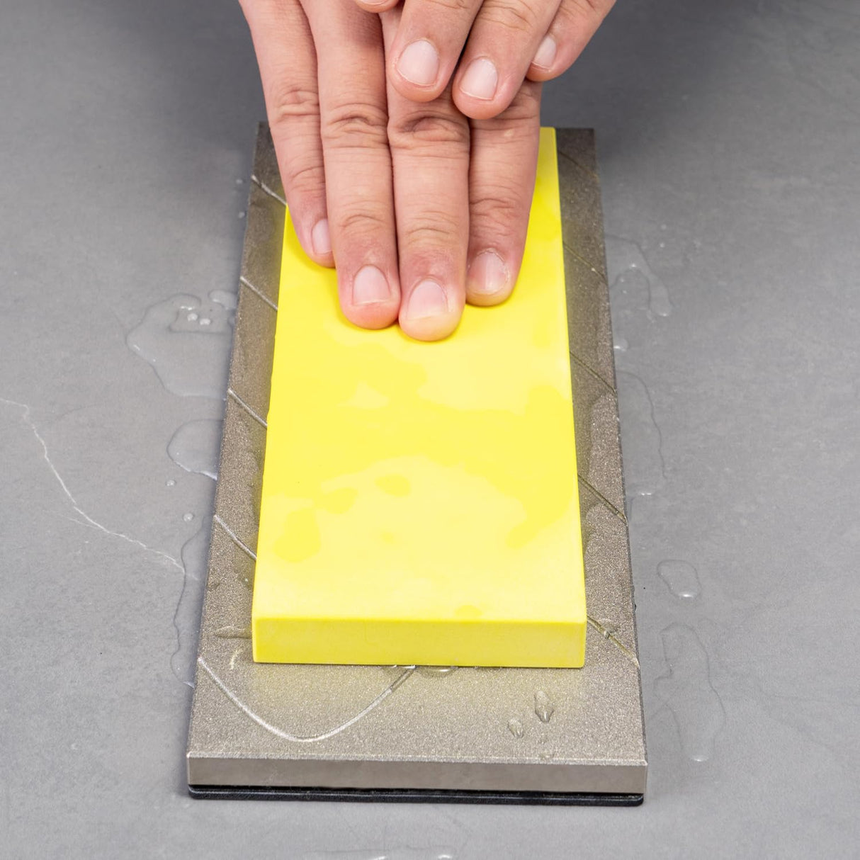 SHARPAL 145H 10 x 4 Inch Diamond Lapping Plate, Whetstone Flattener, Extra Coarse 220 Grit for Coarse Sharpening and Flattening Stones, Fix & Re-levelling any Whetstone and Sharpening Stones SHARPAL