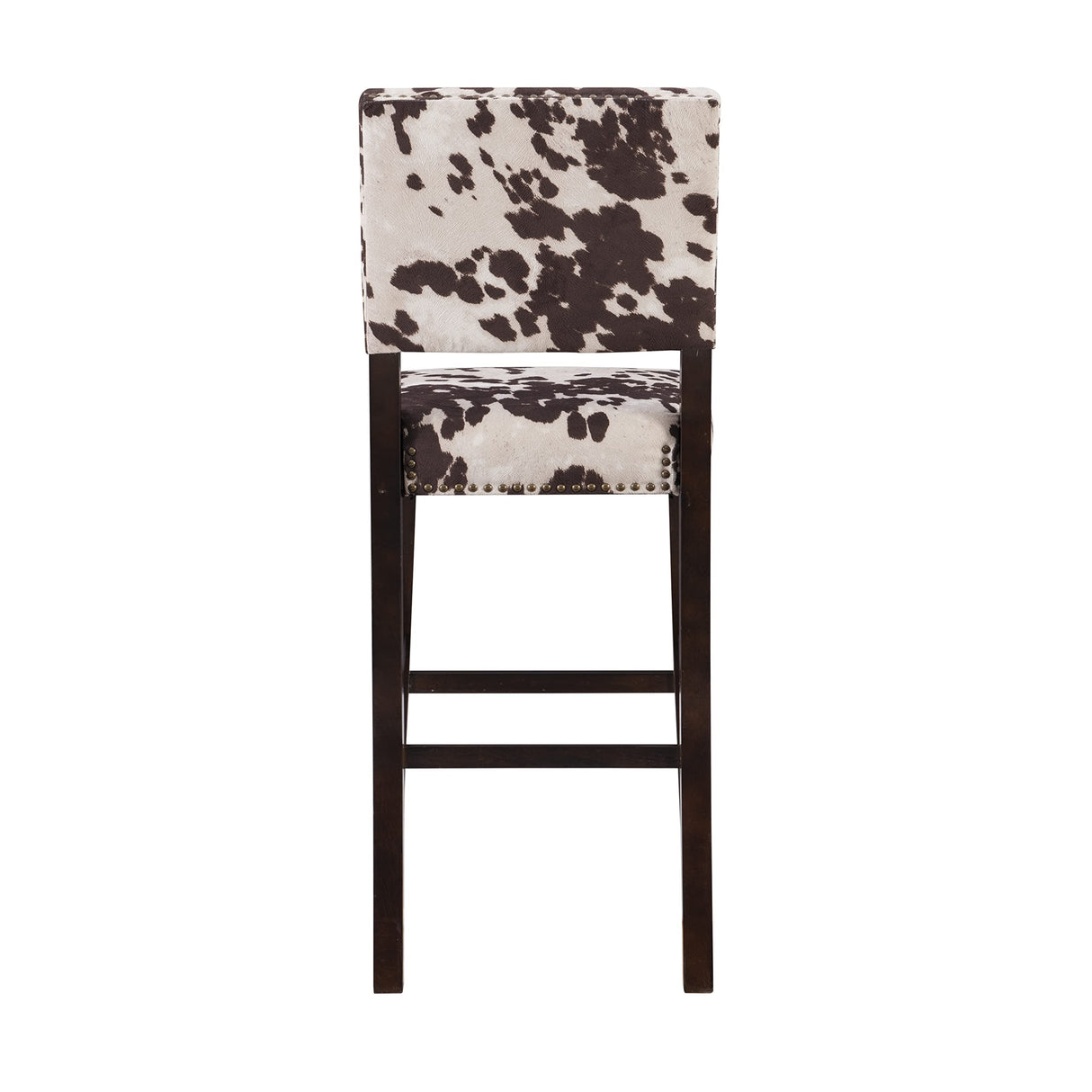 Linon Udder Madness Corey Bar Stool, 19"W x 22.5"D x 44.75"H, Brown Linon