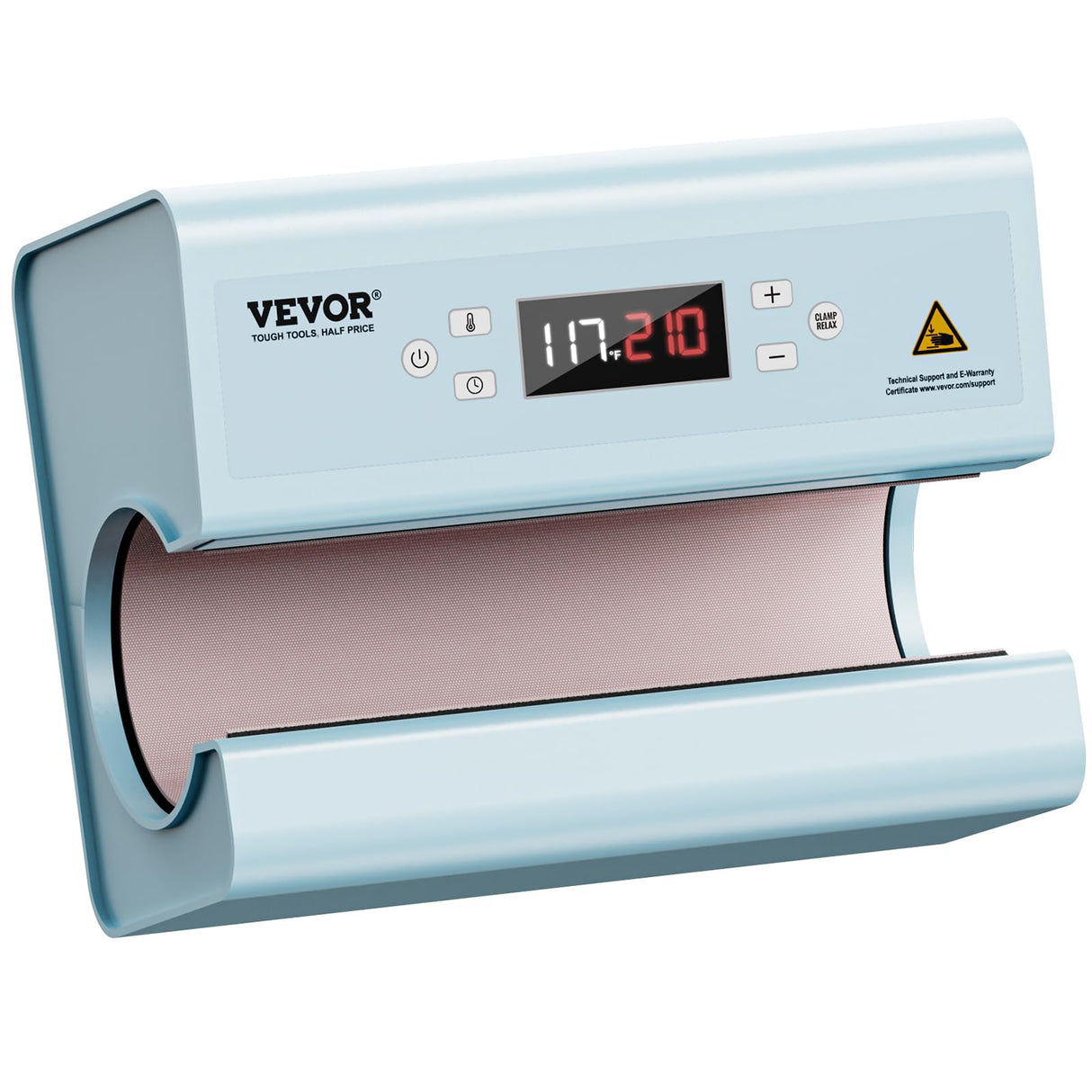 VEVOR Auto Tumbler Heat Press Machine - Mug Heat Press Heat Up Fast & Even with Temp and Time Setting, Professional Tumbler Press for 11-30oz Sublimation Tumblers, Mug, Cups - Light Blue VEVOR