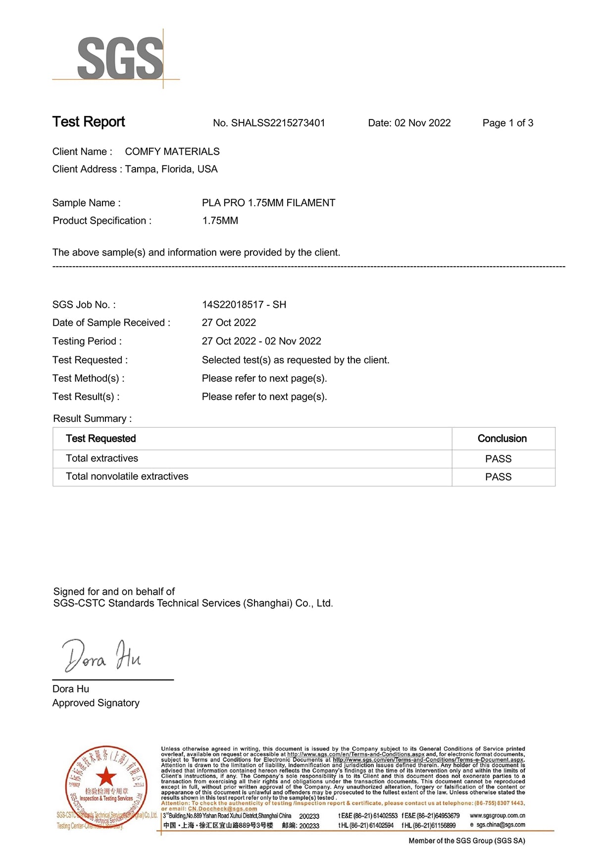 Certified Food Grade PLA+ 3D Printer Filament - CARBON by Comfy Materials - Lab Tested FDA Compliant Food Safe, 1.75mm, 1kg, Accuracy: +/- 0.02 (Black) CARBON