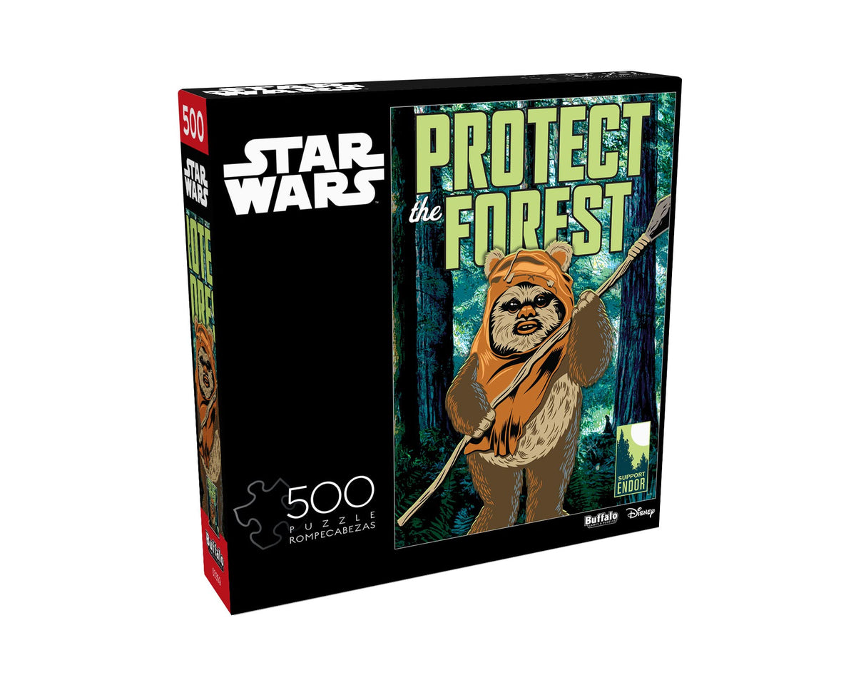 Buffalo Games - Star Wars - Protect The Forest - 500 Piece Jigsaw Puzzle for Adults -Challenging Puzzle Perfect for Game Nights - Finished Size is 21.25 x 15.00 Buffalo Games