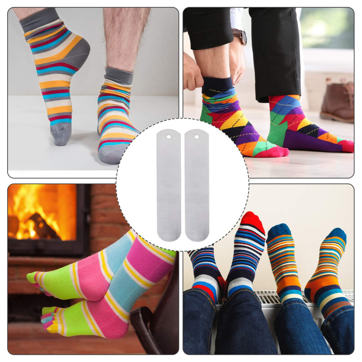 EXCEART Sublimation Printing Socks 2pcs Sublimation Crew Sock Metal Straight Sock Jigs Crew Sock Heat Press Transfer Dye Sublimation Jigs for Sublimation Sock Insert Socks DIY Sock EXCEART