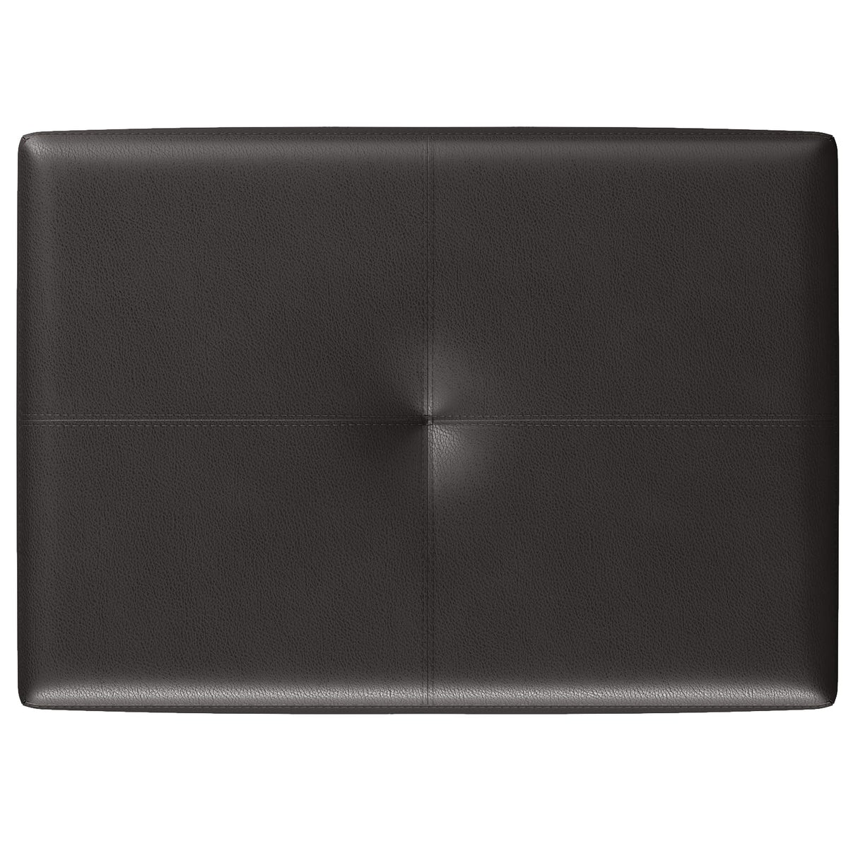 EOSVALO Leather Vanity Stool, 20 Inch Wide Rectangle Ottoman Bench for Makeup Room, Vanity Chair with Wood Legs for Piano Room, Bedroom,Living Room with Customizable (Cherry) EOSVALO