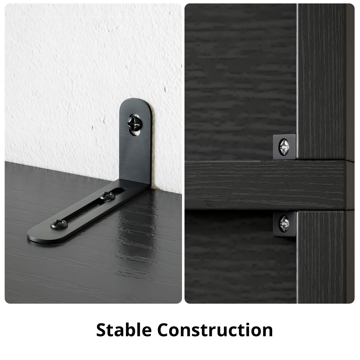 IRONCK Bookcase with Doors, Tall Bookshelf with Storage, Bookshelves and Bookcases with 8 Open Cubes for Living Room, Bedroom, Office IRONCK