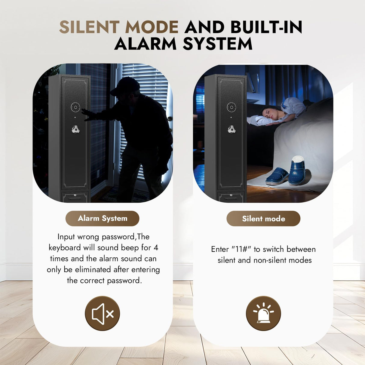 6 Gun Safes Electronic Gun Safe for Rifle and Pistols Quick Access Rifle Safes for Home with Drawer Gun Safe Clearance Gun Cabinets for Rifles and Shotguns Gun Locker with Adjustable Shelf Gun Rack SAPITAL