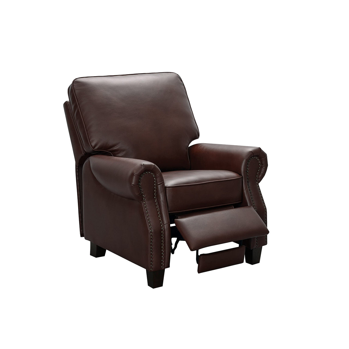 Abbyson Living Traditional Leather Pushback Recliner, Red Abbyson Living