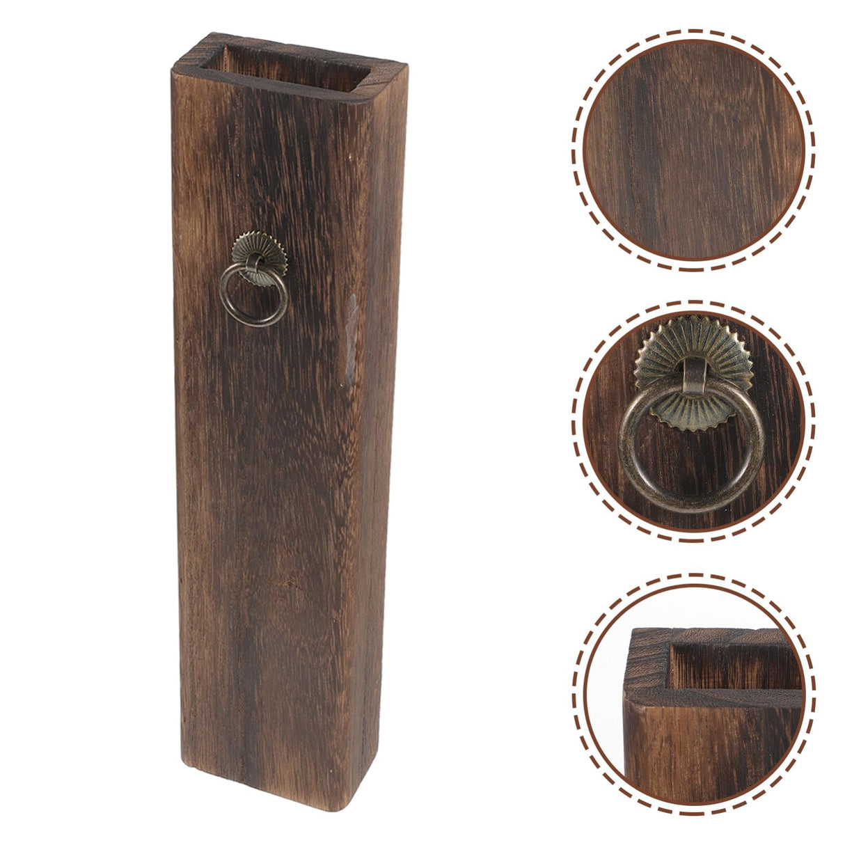 Wood Wall Pocket Vase Wood Wall Planter for Dried Flowers and Artificial Greenery Indoor Plants Holder Indoor Wall Planter Wooden Pocket Vase Modern Farmhouse Wall Decor IMIKEYA
