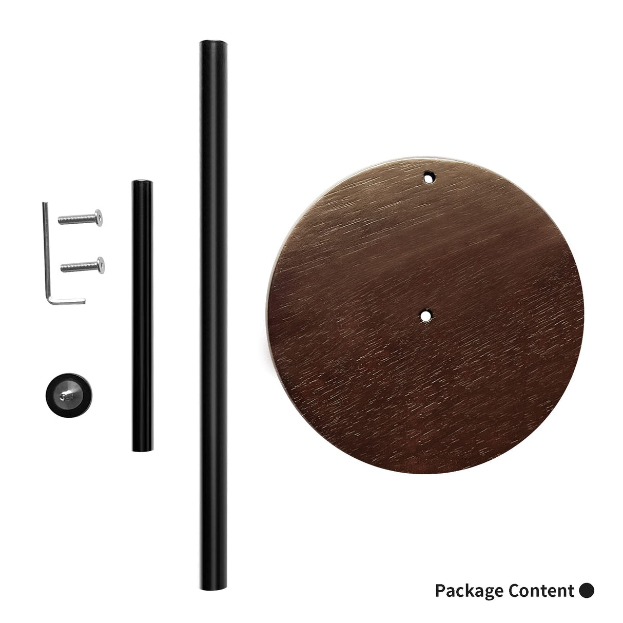 Wood Paper Towel Holder Countertop, OBODING, Farmhouse Kitchen Paper Towel Holders Stand with Real Wooden Base, fits Standard and Jumbo Size Paper Towels (Dark Brown) OBODING