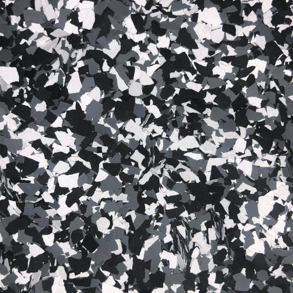 Epoxy Floor Kit with Clear Top Coat - Epoxy-Coat"Better" Half Kit Dark Gray Base with Gray Blend Flakes- up to 250 sq.ft. at 19.4 mils - for Garage Floors, Basement Floors, Concrete, and More Epoxy-Coat