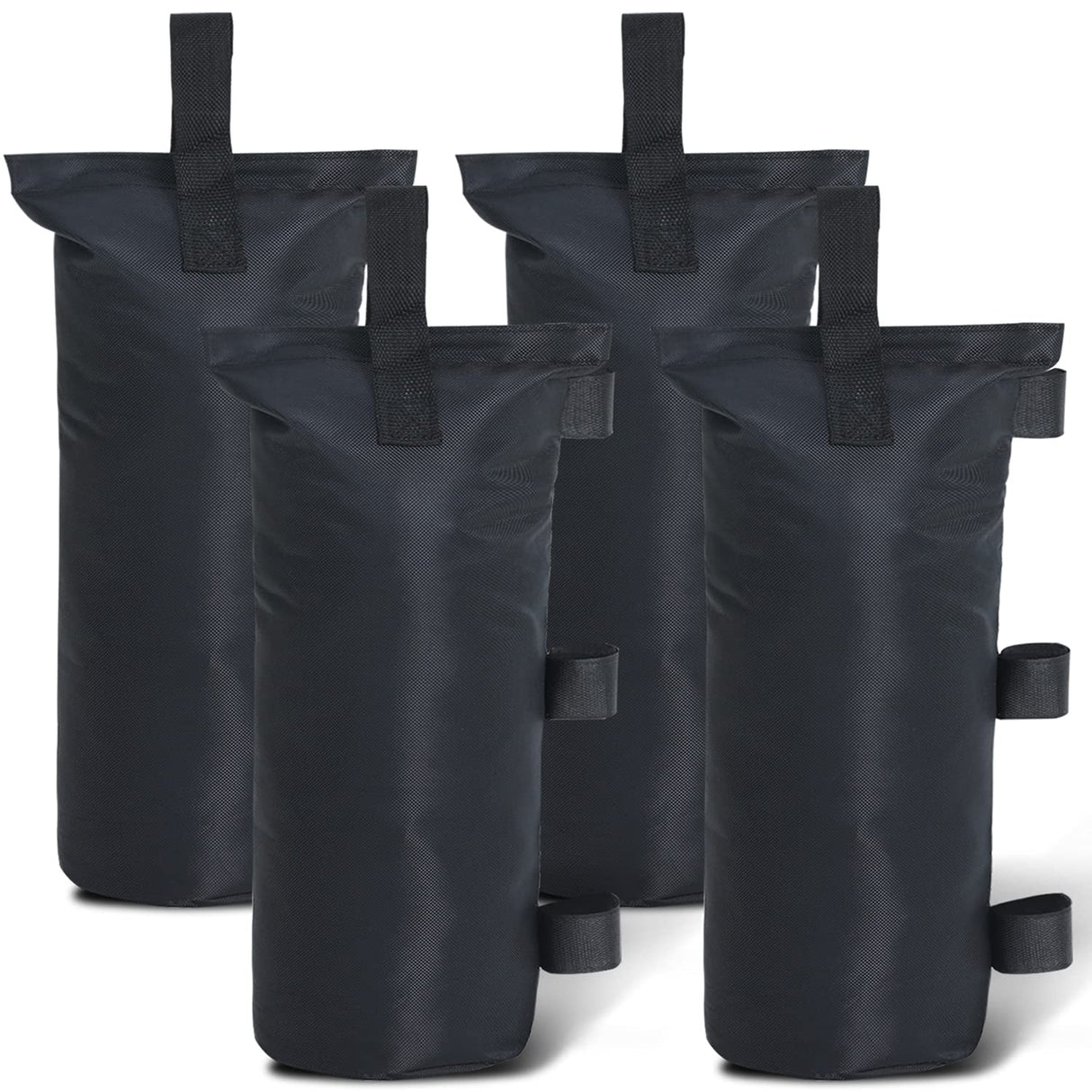 ABCCANOPY Canopy Weights Set of 4-112LBS Sand Bags for Pop up Tent, Weight Bags for Outdoor Gazebo, Trampoline, Pergola, Black (Without Sand) ABCCANOPY