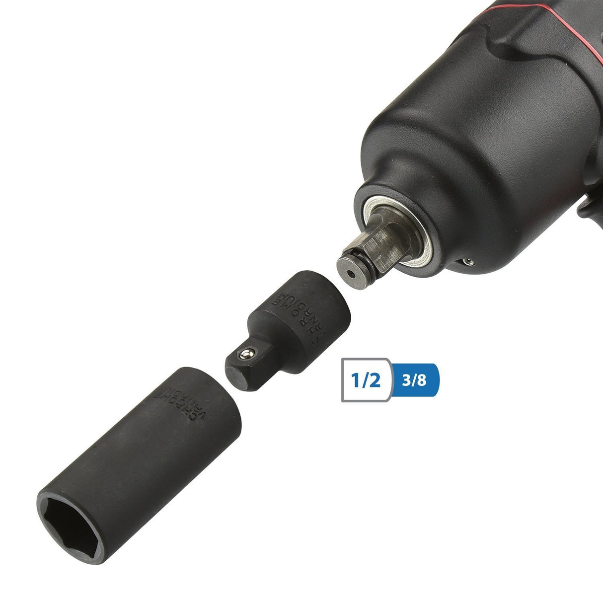 NEIKO 30223A 8 PC Impact Socket Adapter Set, Standard SAE Size, Cr-V Steel, Impact Driver & Wrench Conversion Kit, Locking Impact Socket Adapters & Reducer Set, Ball Detent, 1/4”, 3/8”, 1/2", 3/4”, 1” NEIKO