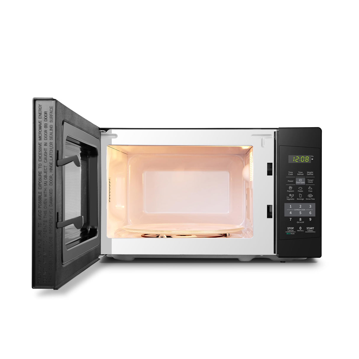 Comfee EM720CPL-PMB Countertop Microwave Oven with Sound On/Off, ECO Mode and Easy One-Touch Buttons, 0.7 Cu Ft, Black COMFEE'