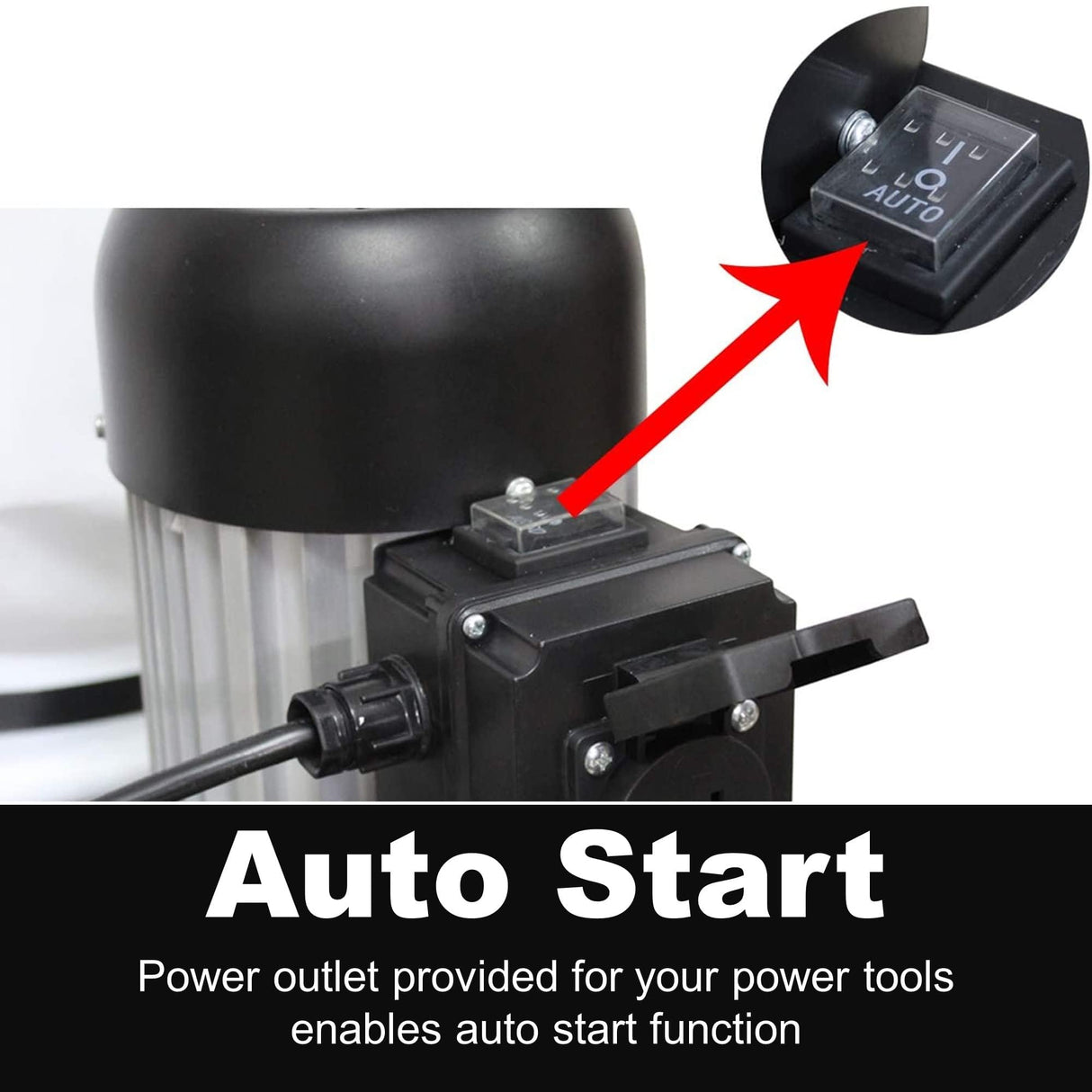 BUCKTOOL 1.2 HP Auto Start 750CFM Dust Collector with 3 Dust Collection Bag, 5.4 Cubic Bag Capacity and 5 PCS Reducer for Woodworking Bucktool