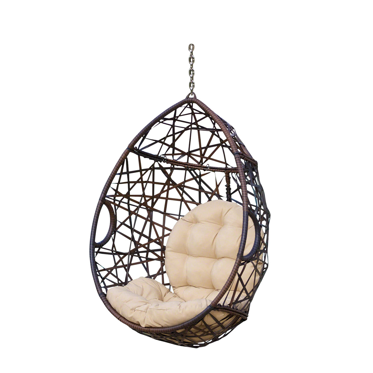 Christopher Knight Home CKH Wicker Tear Drop Hanging Chair, Brown Christopher Knight Home