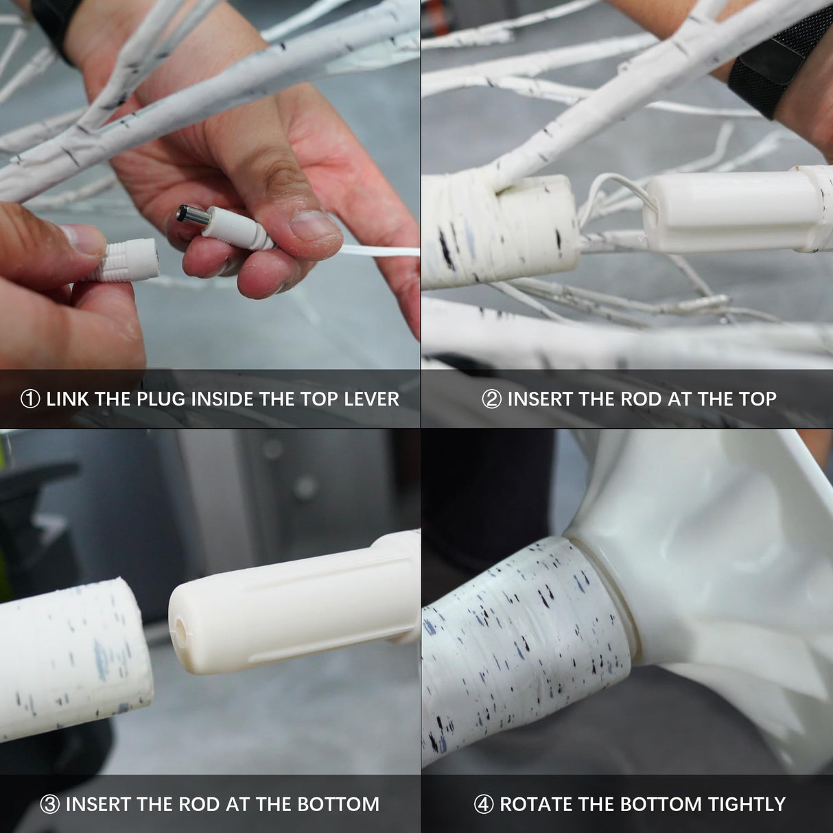 Dazzle Bright Lighted Tree, 6 Ft Birch Tree with Fairy Lights for Decoration Inside Outside, Birch Tree with 144 LED Lights for Christmas Holiday Wedding Home Room Decor, 2 Pack Dazzle Bright