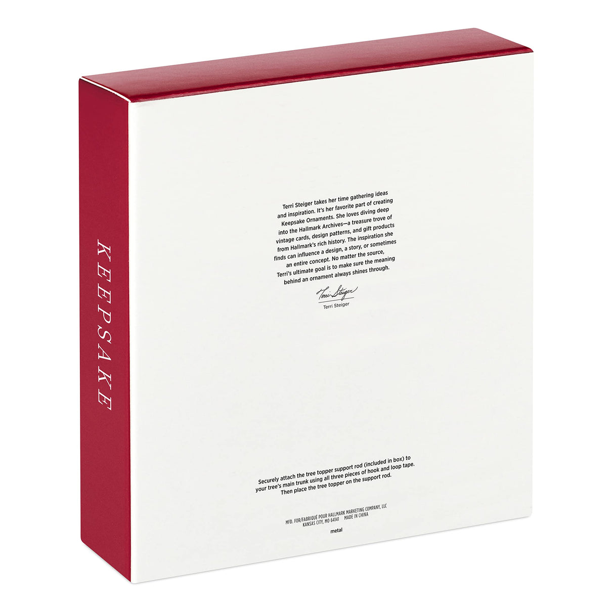 Hallmark Keepsake 2022, Cardinal Couple Metal Christmas Tree Topper Hallmark Keepsake