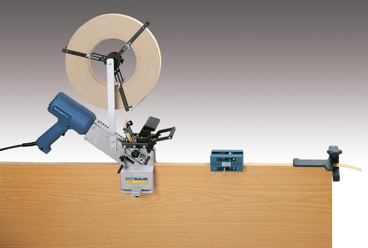 Hand-Held Hot Air Edgebander Set AG52F: AG98F + Double Edge Trimmer & Scraper AU93 + Manual End Trimmer RC21E Virutex