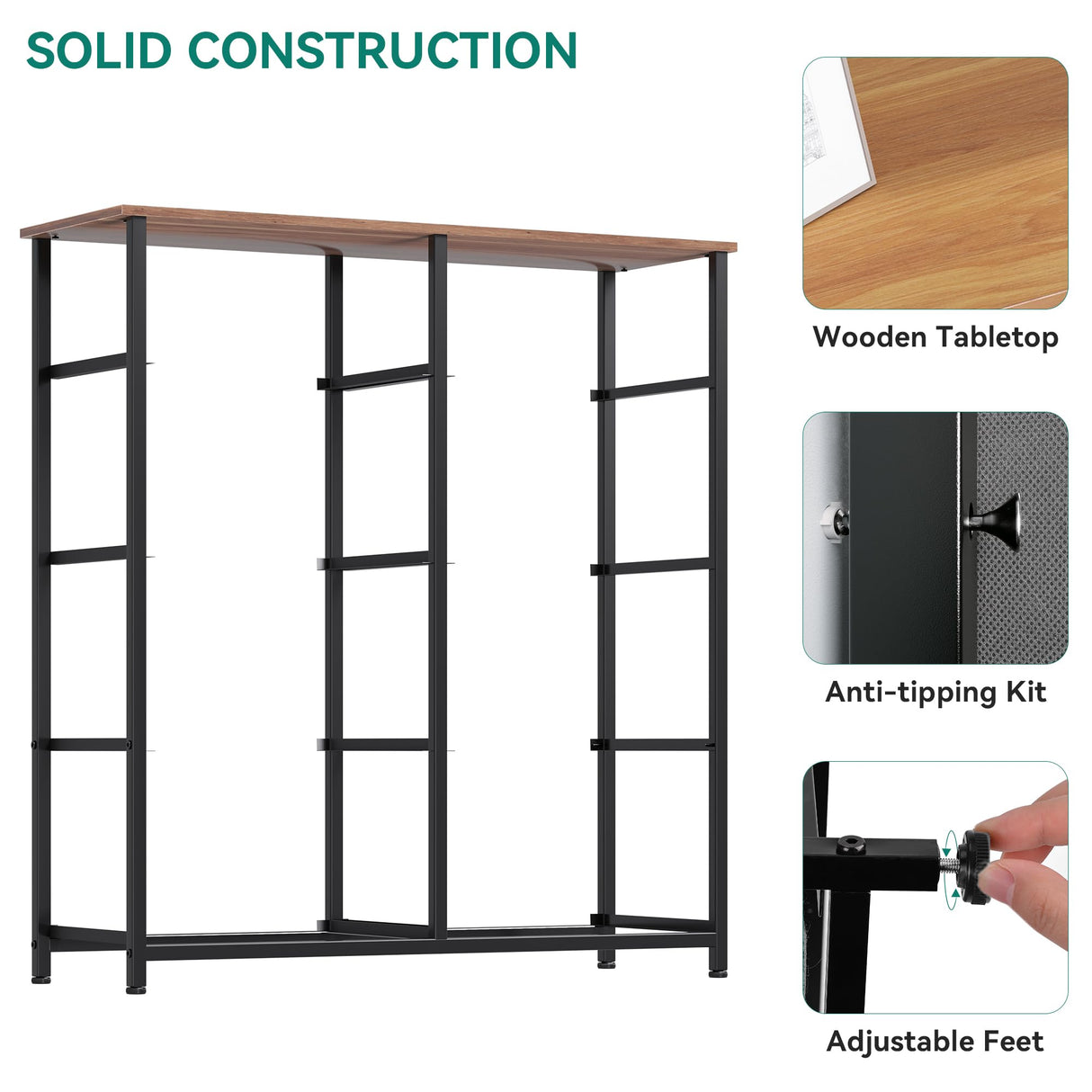 YITAHOME 8 Drawers Fabric Dresser - Storage Tower Unit Organizer Unit for Living Room & Closets - Sturdy Steel Frame & Easy Pull Fabric Bins YITAHOME